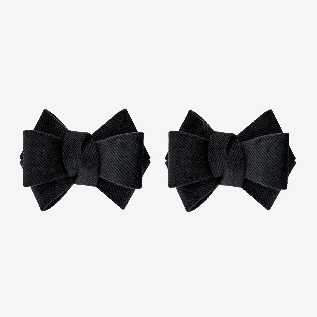 Velvet Bow Shoe Clips