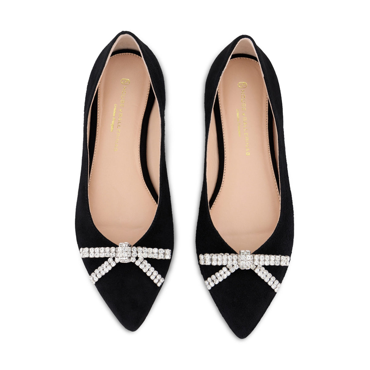 Silver Rhinestone Bow Shoe Clips
