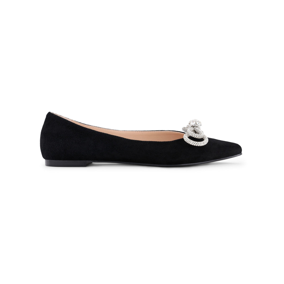 Double Bow Crystal Shoe Clips
